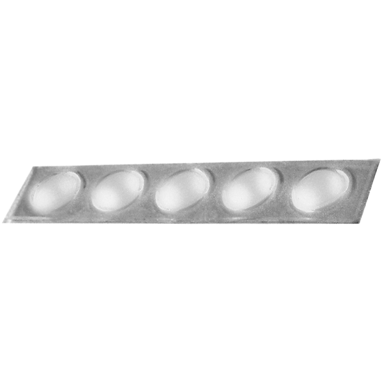 Deurdemper zelfklevend transparant 8x1.6mm (100)